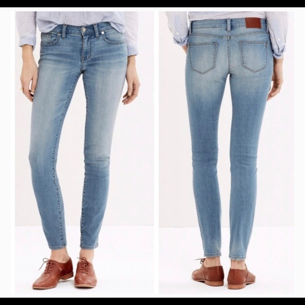 Madewell Skinny Skinny Light Wash Jeans